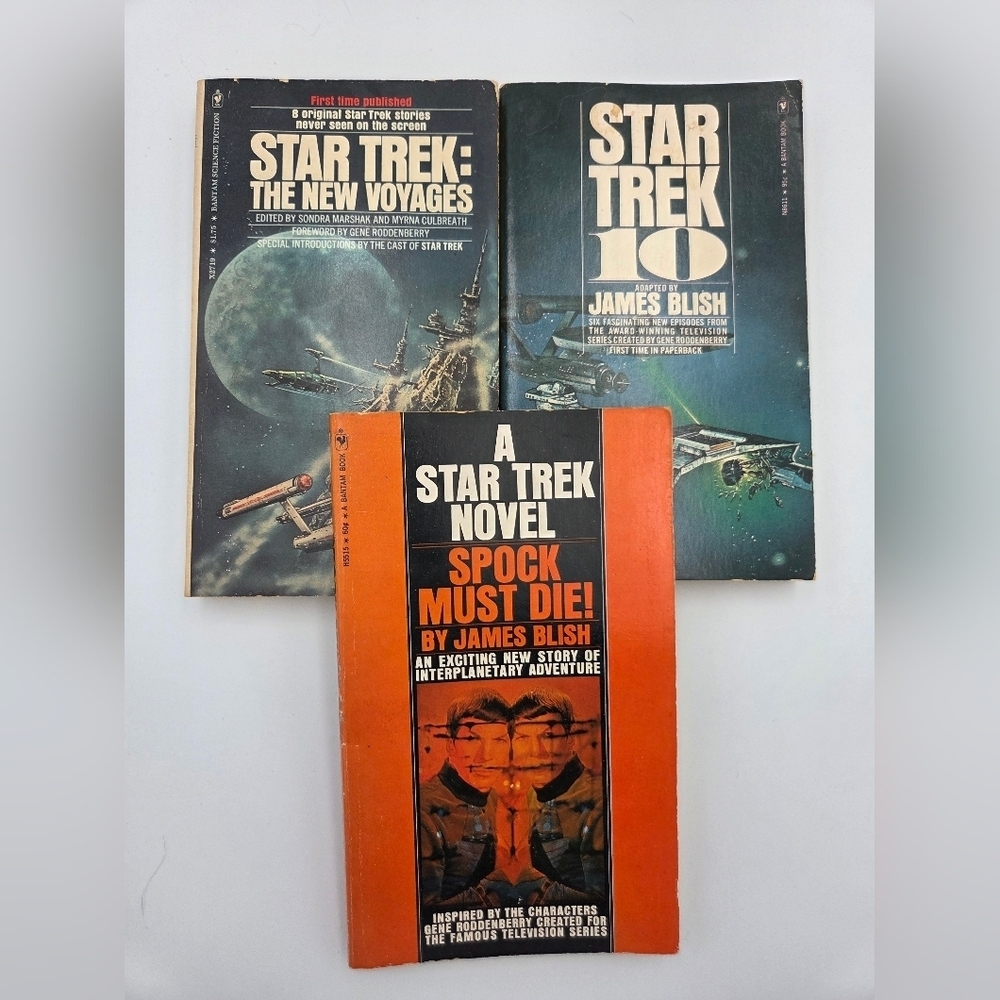Vintage Star Trek Original Series Pocket Books Science Fiction Lot of 3 Total